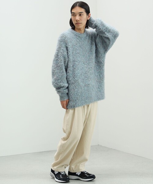 BEAMS HEART（ビームスハート）の「BEAMS HEART / シャギー メランジ クルーネック ニット（ニット/セーター・メンズ・グリーン系その他/ブルー系その他・MEDIUM/SMALL/LARGE）」の20枚目の写真