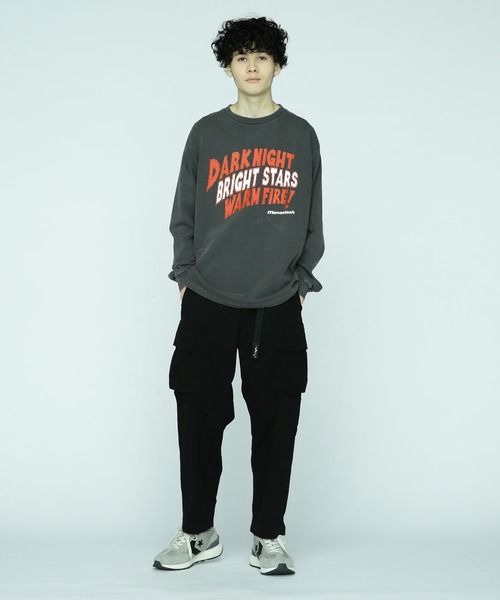 MANASTASH（マナスタッシュ）の「MANASTASH/マナスタッシュ/PUMICE L/S TEE DARK NIGHT（Tシャツ/カットソー・メンズ・その他/ブラック・XL/L/M/2XL）」の8枚目の写真