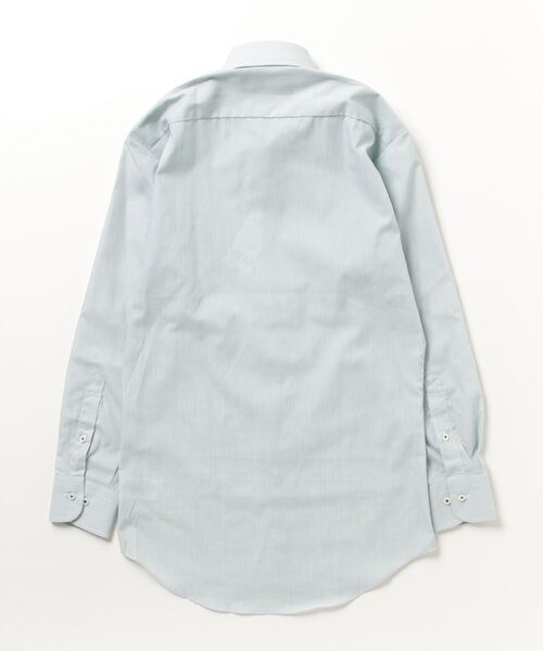 TOKYO SHIRTS(トウキョウシャツ)の「形態安定ノーアイロン ボタンダウン 長袖ビジネスワイシャツ(ビジネスシャツ・メンズ・グリーン・首回り39cm-裄丈80cm/首回り39cm-裄丈84cm/首回り41cm-裄丈82cm/首回り41cm-裄丈86cm/首回り43cm-裄丈82cm/首回り37cm-裄丈80cm/首回り42cm-裄丈82cm/首回り43cm-裄丈86cm/首回り42cm-裄丈86cm/首回り37cm-裄丈84cm)」の6枚目の写真