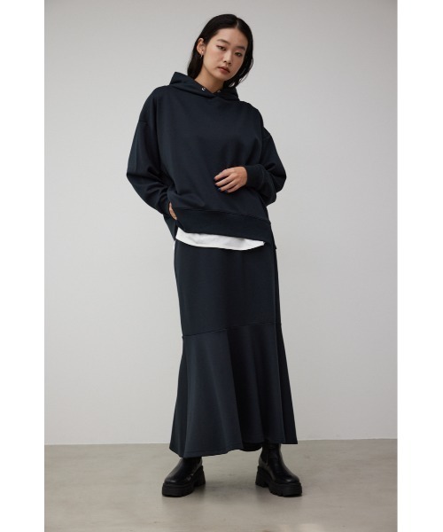 AZUL by moussy(アズールバイマウジー)の「B-HEATオーバーサイズフーディー(パーカー・レディース・アイボリー/ブラック/ライトブルー・MEDIUM/SMALL)」の16枚目の写真
