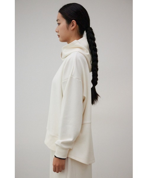 AZUL by moussy(アズールバイマウジー)の「B-HEATオーバーサイズフーディー(パーカー・レディース・アイボリー/ブラック/ライトブルー・MEDIUM/SMALL)」の8枚目の写真
