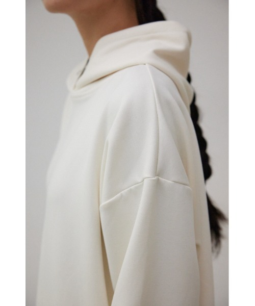 AZUL by moussy(アズールバイマウジー)の「B-HEATオーバーサイズフーディー(パーカー・レディース・アイボリー/ブラック/ライトブルー・MEDIUM/SMALL)」の11枚目の写真