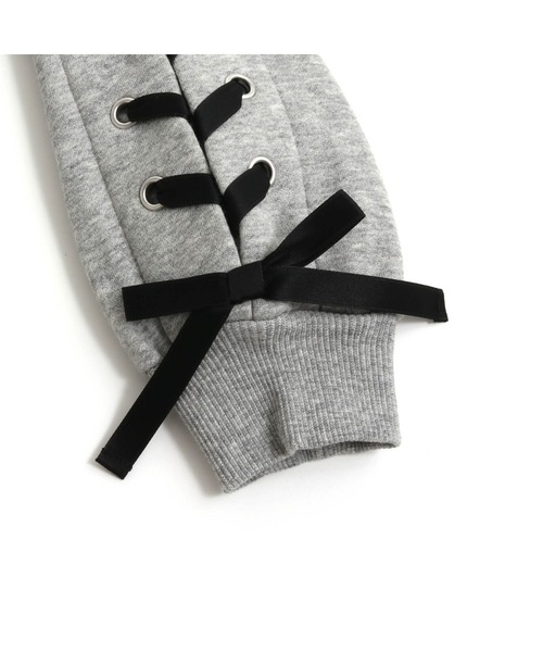 SISTER JENNI（SISTER JENNI）の「裏起毛ボアポケットワンピ（ワンピース・キッズ・グレー/ブラック・160cm/150cm/140cm/130cm）」の18枚目の写真