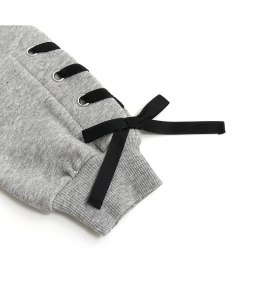 SISTER JENNI（SISTER JENNI）の「裏起毛ボアポケットワンピ（ワンピース・キッズ・グレー/ブラック・160cm/150cm/140cm/130cm）」の19枚目の写真