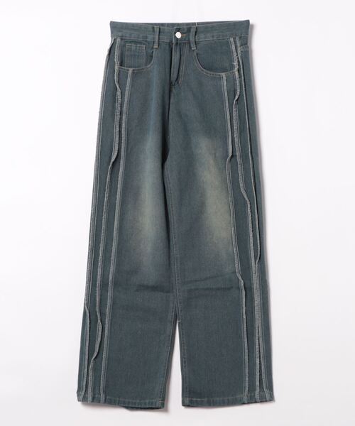 Burner(バーナー)の「【OKUOKU 0909】サイドライン デザイン デニムパンツ oku-bottom-714698603418-33 U(デニムパンツ・レディース・ブルー・S/M/L)」の11枚目の写真