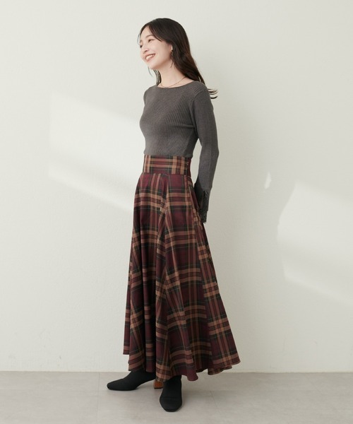 natural couture（ナチュラルクチュール）の「前後2WAY袖口レースリブニット（Tシャツ/カットソー・レディース・チャコールグレー/グレー系その他/サックスブルー/その他1/グレイッシュベージュ/ブラック/オフホワイト・FREE）」の11枚目の写真