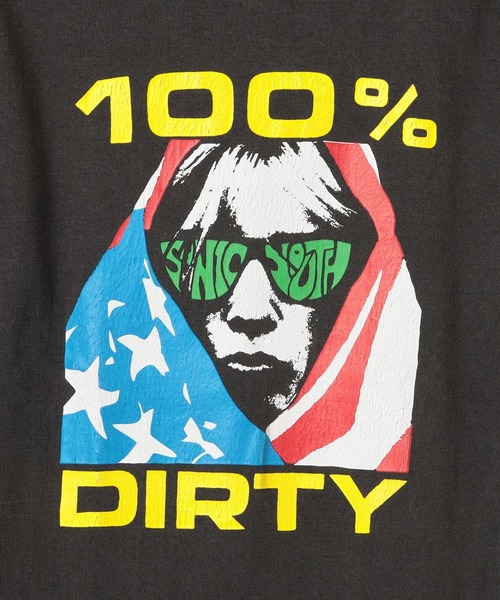 Insonnia PROJECTS（インソニアプロジェクト）の「Insonnia Projects / SONIC YOUTH 100% DIRTY プリントTシャツ（Tシャツ/カットソー・メンズ・ブラック系その他4・3/2/1）」の5枚目の写真