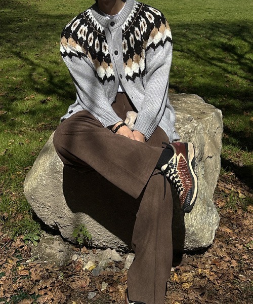 カーディガン ASCLO Nordic Knit Cardigan (2color) ASCLO Nordic Knit Cardigan (2color) - ASCLO