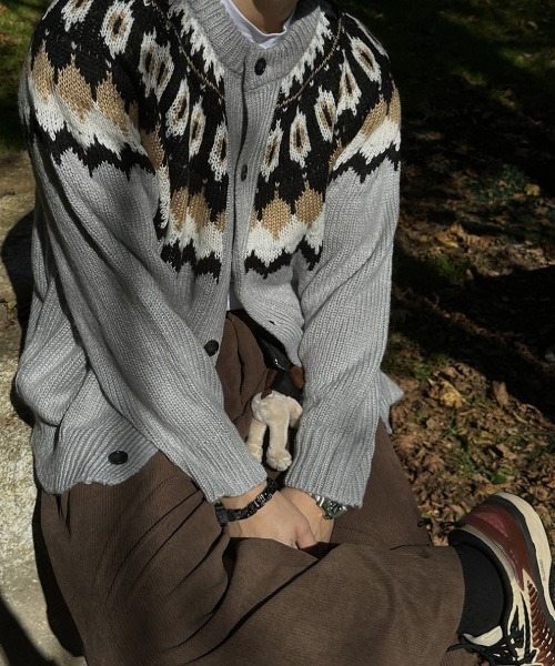 ASCLO（エジュクロ）の「ASCLO Nordic Knit Cardigan