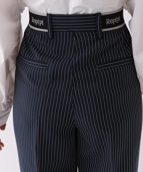 repipi armario(レピピ アルマリオ)の「ウエストロゴピンタックパンツ(スラックス・キッズ・グレー/チェック/ネイビー・SMALL/MEDIUM/LARGE)」の7枚目の写真