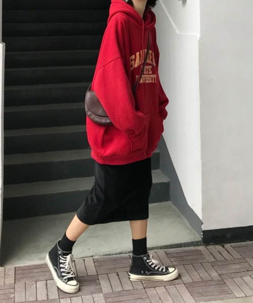 sevens（セブンズ）の「【sevens】カレッジロゴパーカー（パーカー・レディース・グレー/ブラック/ネイビー/レッド・FREE）」の7枚目の写真