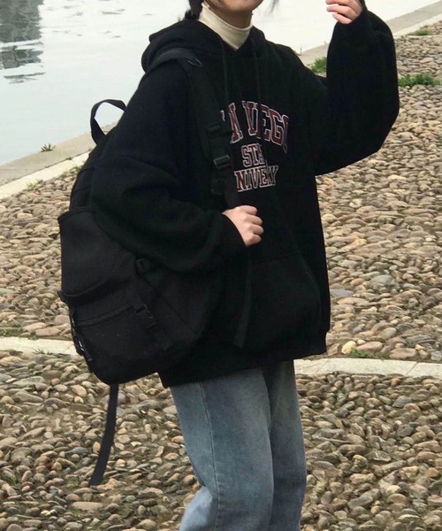 sevens（セブンズ）の「【sevens】カレッジロゴパーカー（パーカー・レディース・グレー/ブラック/ネイビー/レッド・FREE）」の10枚目の写真