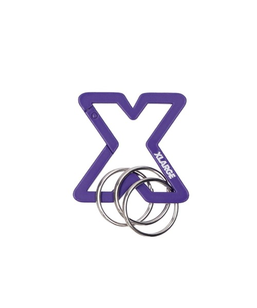 XLARGE（エクストララージ）の「X-SHAPED CARABINER（キーホルダー・メンズ・ブラック/グリーン/パープル/シルバー・ONE SIZE）」の3枚目の写真