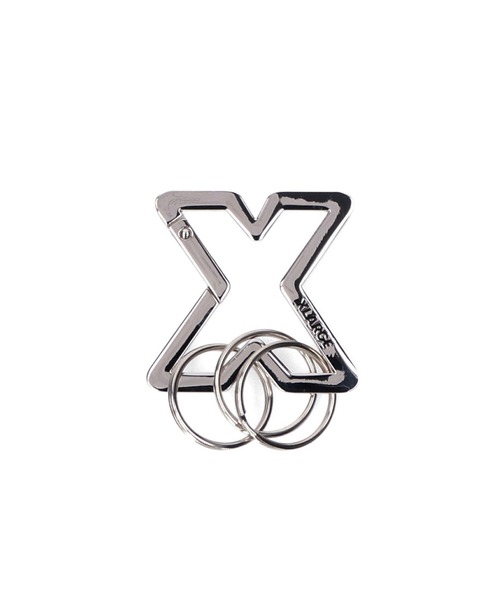 XLARGE（エクストララージ）の「X-SHAPED CARABINER（キーホルダー・メンズ・ブラック/グリーン/パープル/シルバー・ONE SIZE）」の4枚目の写真