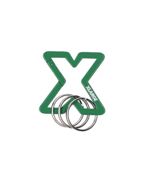 XLARGE（エクストララージ）の「X-SHAPED CARABINER（キーホルダー・メンズ・ブラック/グリーン/パープル/シルバー・ONE SIZE）」の2枚目の写真