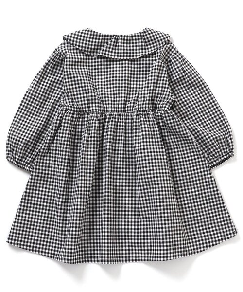 Seraph（セラフ）の「ラッフルカラーワンピース（ワンピース・キッズ・チェック/その他3/サックスブルー・90/100/110/120/80/130/95/140）」の14枚目の写真