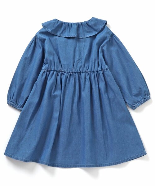 Seraph（セラフ）の「ラッフルカラーワンピース（ワンピース・キッズ・チェック/その他3/サックスブルー・90/100/110/120/80/130/95/140）」の16枚目の写真