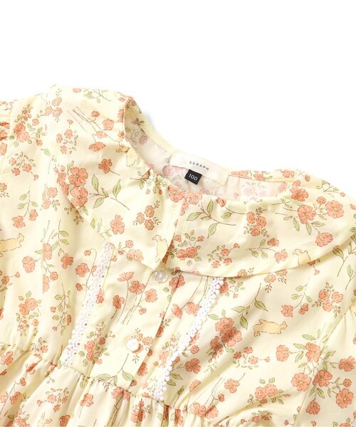 Seraph（セラフ）の「ラッフルカラーワンピース（ワンピース・キッズ・チェック/その他3/サックスブルー・90/100/110/120/80/130/95/140）」の17枚目の写真