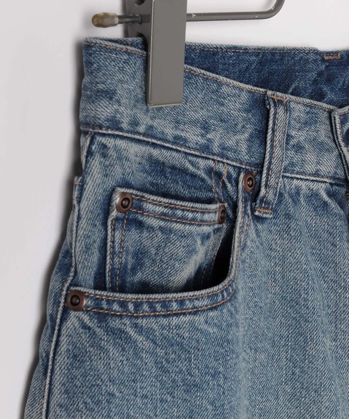 Heather(ヘザー)の「Denim Curve Pants 994789(デニムパンツ・レディース・ブルー/ブラック・S/M)」の4枚目の写真