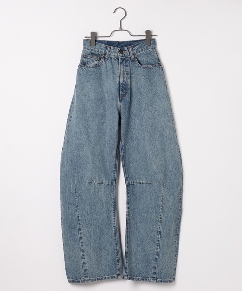 Heather(ヘザー)の「Denim Curve Pants 994789(デニムパンツ・レディース・ブルー/ブラック・S/M)」の11枚目の写真