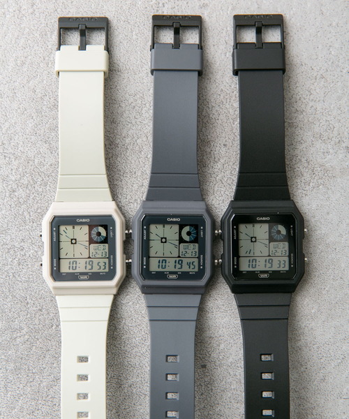 URBAN RESEARCH DOORS（アーバンリサーチドアーズ）の「CASIO　LF-20W（アナログ腕時計・メンズ・ブラック/アイボリー/チャコールグレー・FREE）」の4枚目の写真