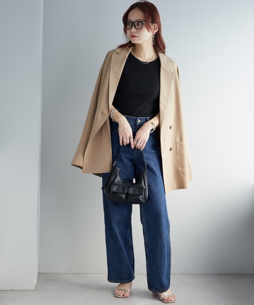 DISCOAT（ディスコート）の「リブタンクトップ（タンクトップ・レディース・グリーン/ブラック/オフホワイト/グレー・FREE）」の16枚目の写真