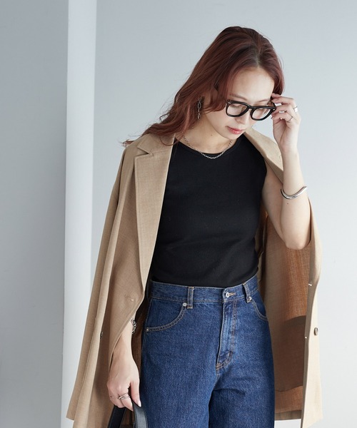 DISCOAT（ディスコート）の「リブタンクトップ（タンクトップ・レディース・グリーン/ブラック/オフホワイト/グレー・FREE）」の15枚目の写真