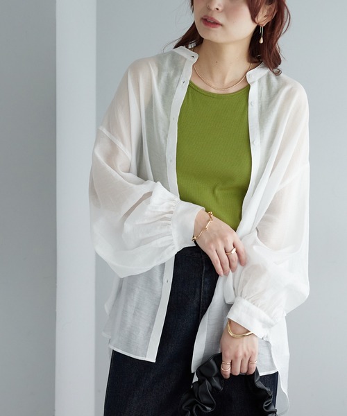 DISCOAT（ディスコート）の「リブタンクトップ（タンクトップ・レディース・グリーン/ブラック/オフホワイト/グレー・FREE）」の12枚目の写真