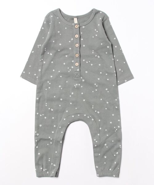 【セール】【Bs】【it】【Quincy Mae】LONG SLEEVE JUMPSUIT | STARS（その他ベビー用品）｜Quincy Mae（クインシーメイ）