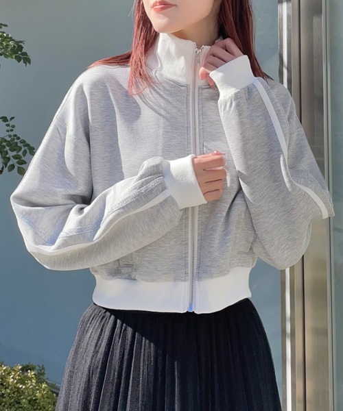 one way(ワンウェイ)の「トラックジャケット(その他アウター・レディース・ホワイト/ベージュ/グレー/ダークブルー・FREE)」の3枚目の写真