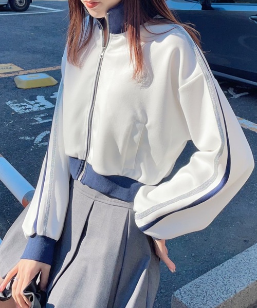 one way(ワンウェイ)の「トラックジャケット(その他アウター・レディース・ホワイト/ベージュ/グレー/ダークブルー・FREE)」の11枚目の写真