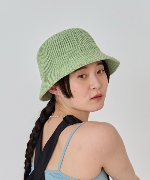 OVERRIDE（オーバーライド）の「OVERRIDE THERMO OGC RELAX HAT SG / オーバーライド（ハット・レディース・ライトグリーン/オフホワイト/ブラック・58cm）」の22枚目の写真