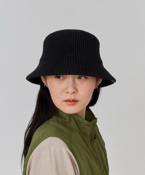 OVERRIDE（オーバーライド）の「OVERRIDE THERMO OGC RELAX HAT SG / オーバーライド（ハット・レディース・ライトグリーン/オフホワイト/ブラック・58cm）」の8枚目の写真