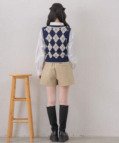 ems excite（エムズエキサイト）の「アーガイルNTベスト（ベスト・レディース・ブルー/ナチュラル/ベージュ・FREE）」の18枚目の写真