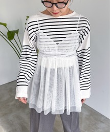 EPIMI E'PIMMY | チュールキャミフリルチュニック(シャツ/ブラウス)