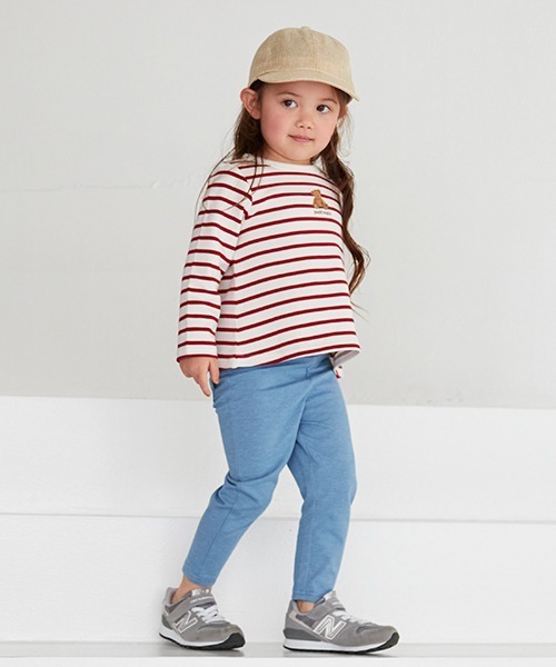 petit main（プティマイン）の「雑材風バックリボンキャップ（キャップ・キッズ・ライトベージュ/ブラック・50cm/52cm/54cm）」の16枚目の写真