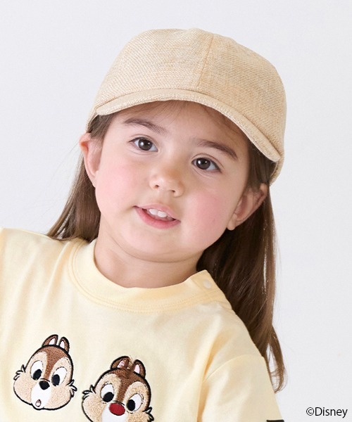 petit main（プティマイン）の「雑材風バックリボンキャップ（キャップ・キッズ・ライトベージュ/ブラック・50cm/52cm/54cm）」の21枚目の写真