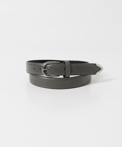 URBAN RESEARCH DOORS(アーバンリサーチドアーズ)の「LIFE STYLE TAILOR サフィアーノレザープンターレベルト(ベルト・メンズ・グレー/ブラウン/ブラック・FREE)」の1枚目の写真