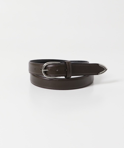URBAN RESEARCH DOORS(アーバンリサーチドアーズ)の「LIFE STYLE TAILOR サフィアーノレザープンターレベルト(ベルト・メンズ・グレー/ブラウン/ブラック・FREE)」の6枚目の写真