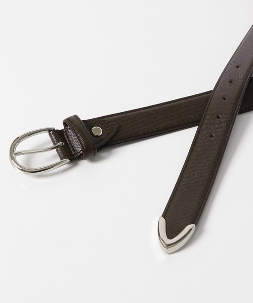 URBAN RESEARCH DOORS(アーバンリサーチドアーズ)の「LIFE STYLE TAILOR サフィアーノレザープンターレベルト(ベルト・メンズ・グレー/ブラウン/ブラック・FREE)」の8枚目の写真