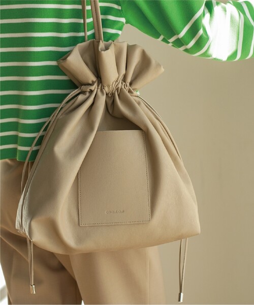 OPAQUE.CLIP(オペークドットクリップ)の「◆【軽量/A4収納可】4color/巾着トートバッグ(トートバッグ・レディース・ベージュ/ブラック/チャコールグレー/ライトグレー/シルバー・00)」の15枚目の写真