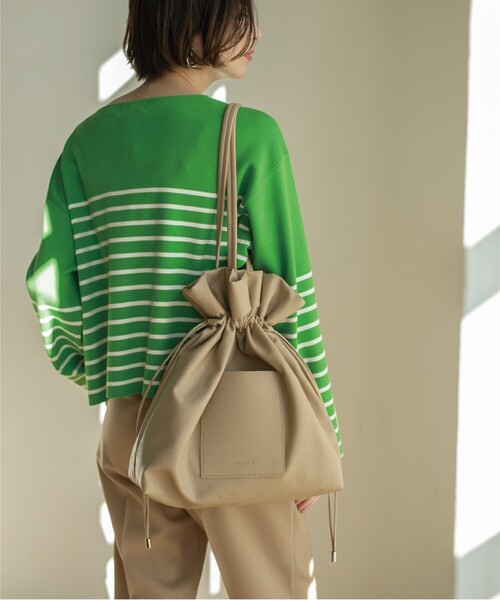 OPAQUE.CLIP(オペークドットクリップ)の「◆【軽量/A4収納可】4color/巾着トートバッグ(トートバッグ・レディース・ベージュ/ブラック/チャコールグレー/ライトグレー/シルバー・00)」の16枚目の写真