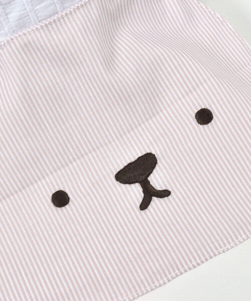 SLAP SLIP BABY（スラップスリップベビー）の「クマ耳クマさんフェイス日よけ付きハットベビー(46~48cm)（ハット・キッズ・ホワイト/ネイビー・48cm/46cm）」の13枚目の写真