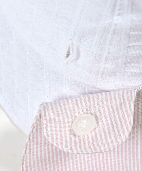 SLAP SLIP BABY（スラップスリップベビー）の「クマ耳クマさんフェイス日よけ付きハットベビー(46~48cm)（ハット・キッズ・ホワイト/ネイビー・48cm/46cm）」の14枚目の写真