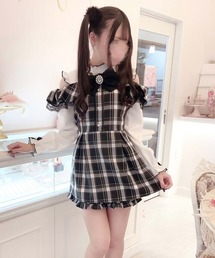 MA*RS（アメーバーマーズ）の「【二点セット】肩開きビジューリボン 