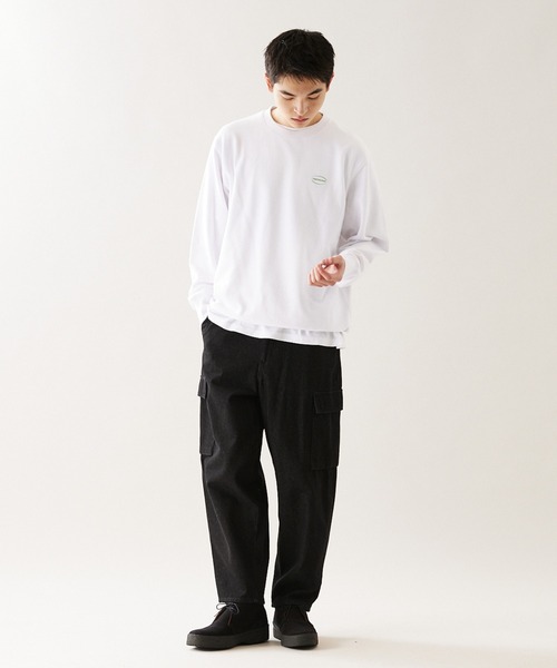 JOURNAL STANDARD(ジャーナルスタンダード)の「【ZOZO限定】MISHIMA MART SWEAT / ミシママート スウェット(スウェット・メンズ・ホワイト系その他2/ホワイト×グリーン/ホワイト系その他3/ホワイト×ネイビー・M/L/XL)」の6枚目の写真
