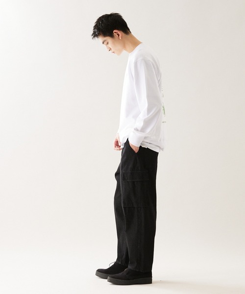 JOURNAL STANDARD(ジャーナルスタンダード)の「【ZOZO限定】MISHIMA MART SWEAT / ミシママート スウェット(スウェット・メンズ・ホワイト系その他2/ホワイト×グリーン/ホワイト系その他3/ホワイト×ネイビー・M/L/XL)」の7枚目の写真