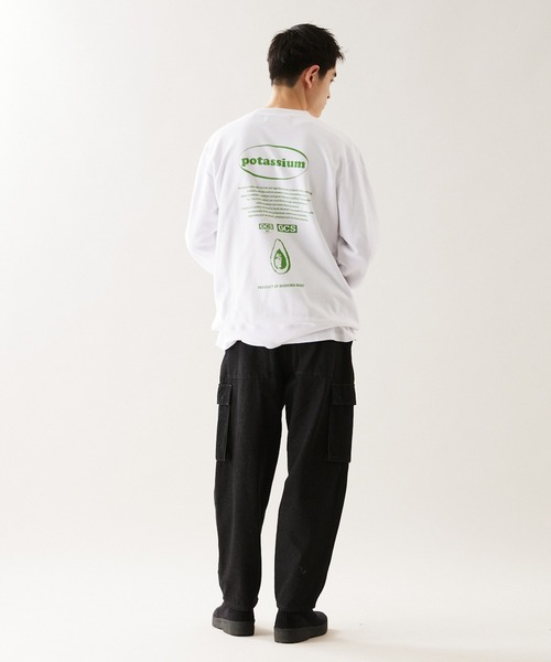 JOURNAL STANDARD(ジャーナルスタンダード)の「【ZOZO限定】MISHIMA MART SWEAT / ミシママート スウェット(スウェット・メンズ・ホワイト系その他2/ホワイト×グリーン/ホワイト系その他3/ホワイト×ネイビー・M/L/XL)」の8枚目の写真