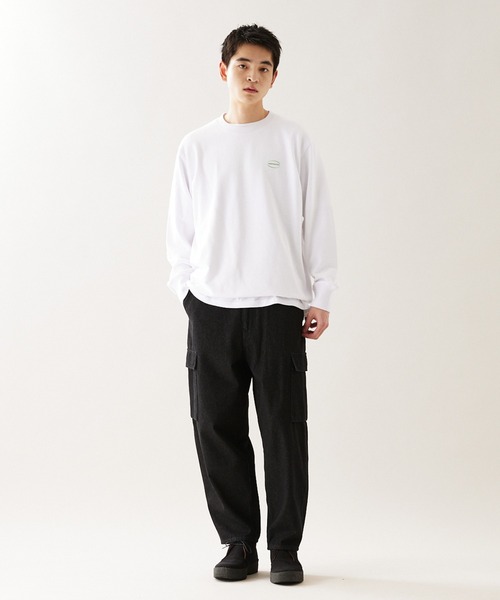 JOURNAL STANDARD(ジャーナルスタンダード)の「【ZOZO限定】MISHIMA MART SWEAT / ミシママート スウェット(スウェット・メンズ・ホワイト系その他2/ホワイト×グリーン/ホワイト系その他3/ホワイト×ネイビー・M/L/XL)」の9枚目の写真
