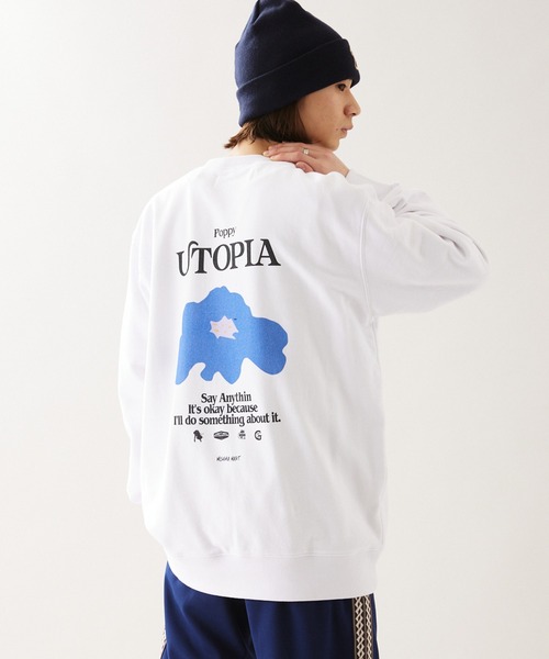 JOURNAL STANDARD(ジャーナルスタンダード)の「【ZOZO限定】MISHIMA MART SWEAT / ミシママート スウェット(スウェット・メンズ・ホワイト系その他2/ホワイト×グリーン/ホワイト系その他3/ホワイト×ネイビー・M/L/XL)」の20枚目の写真